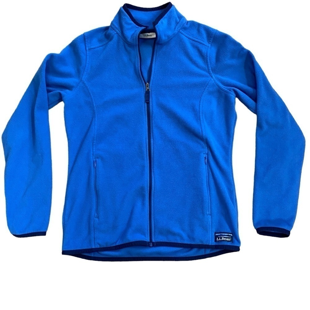 L.L. Bean Women’s Blue Fleece Zip Uo Jacket XS